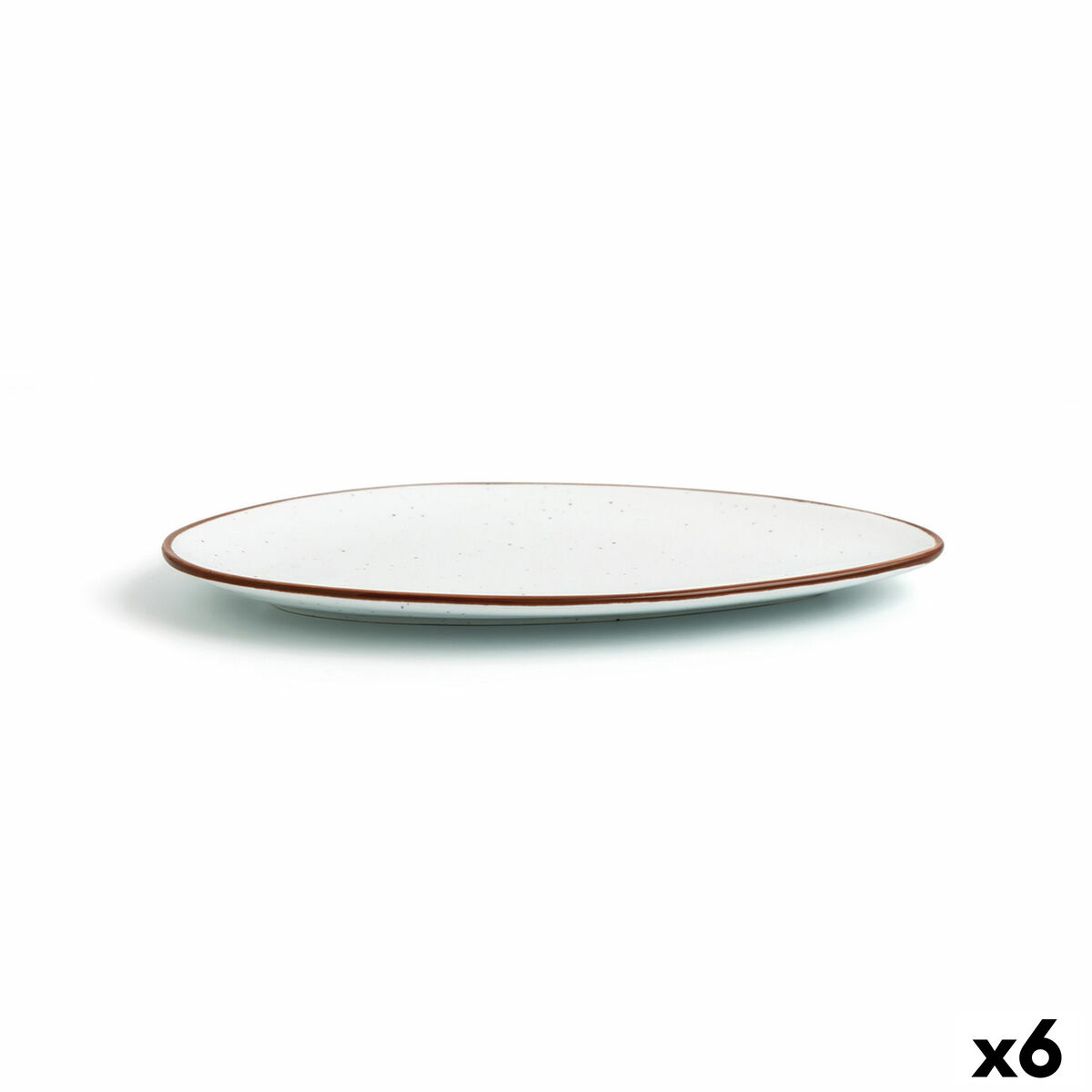 Lapostányér Ariane Terra Triangulär Keramik Beige (Ø 29 cm) (6 antal)