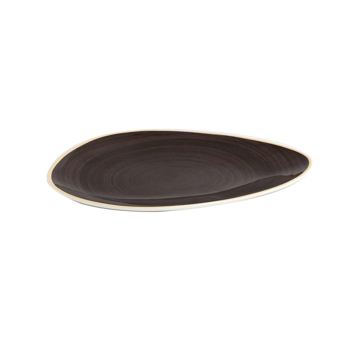 Lapostányér Ariane Terra Triangulär Keramik Brun (Ø 29 cm) (6 antal) - 2