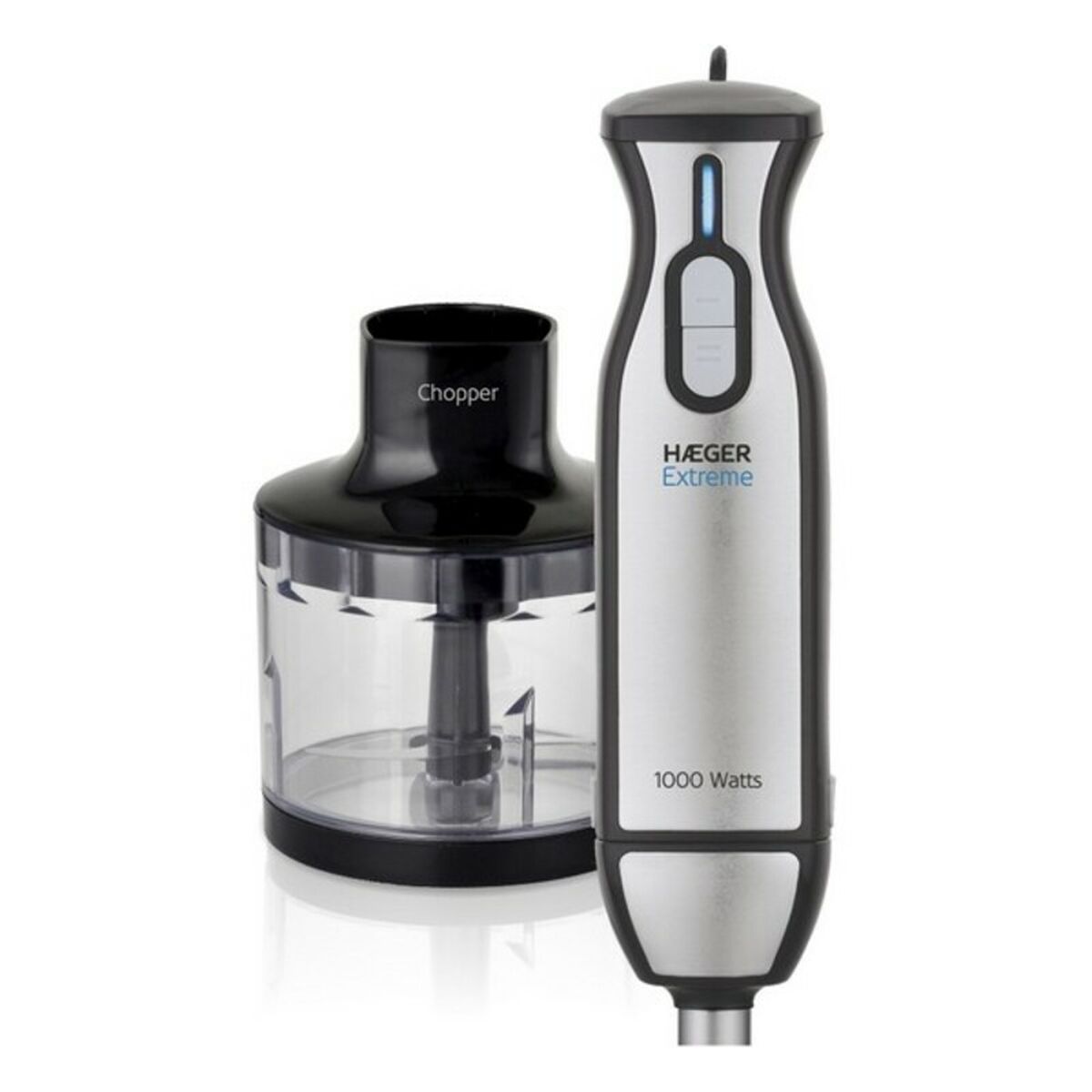 Glasmixer Haeger Extreme Chopper Svart 1000 W 400 ml - 8