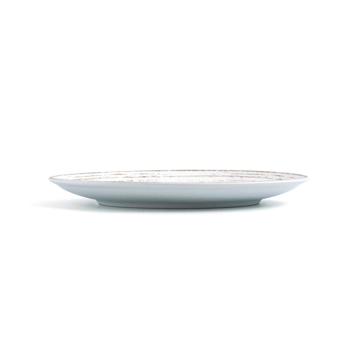 Platt skål Ariane Tornado White Dvobarvna Keramik Ø 21 cm (12 antal) - 2