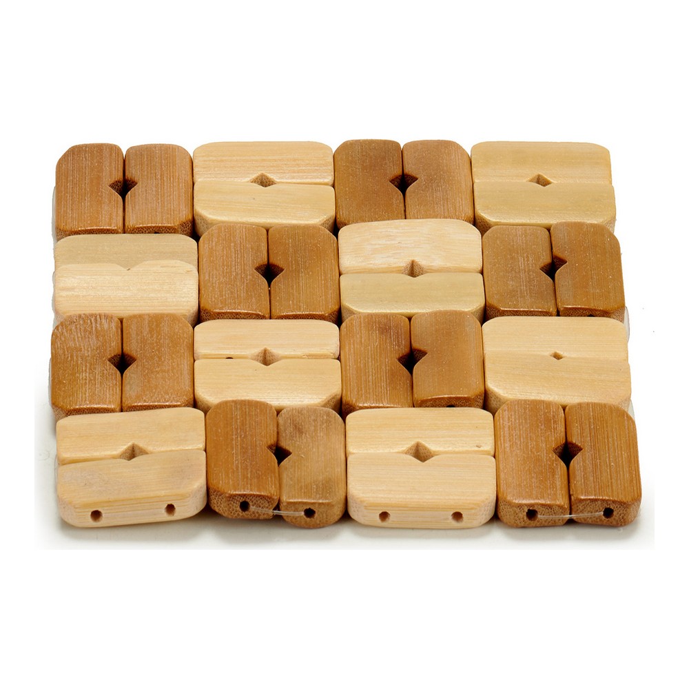 Bordsunderlägg Trä Brun 13 x 2 x 13 cm