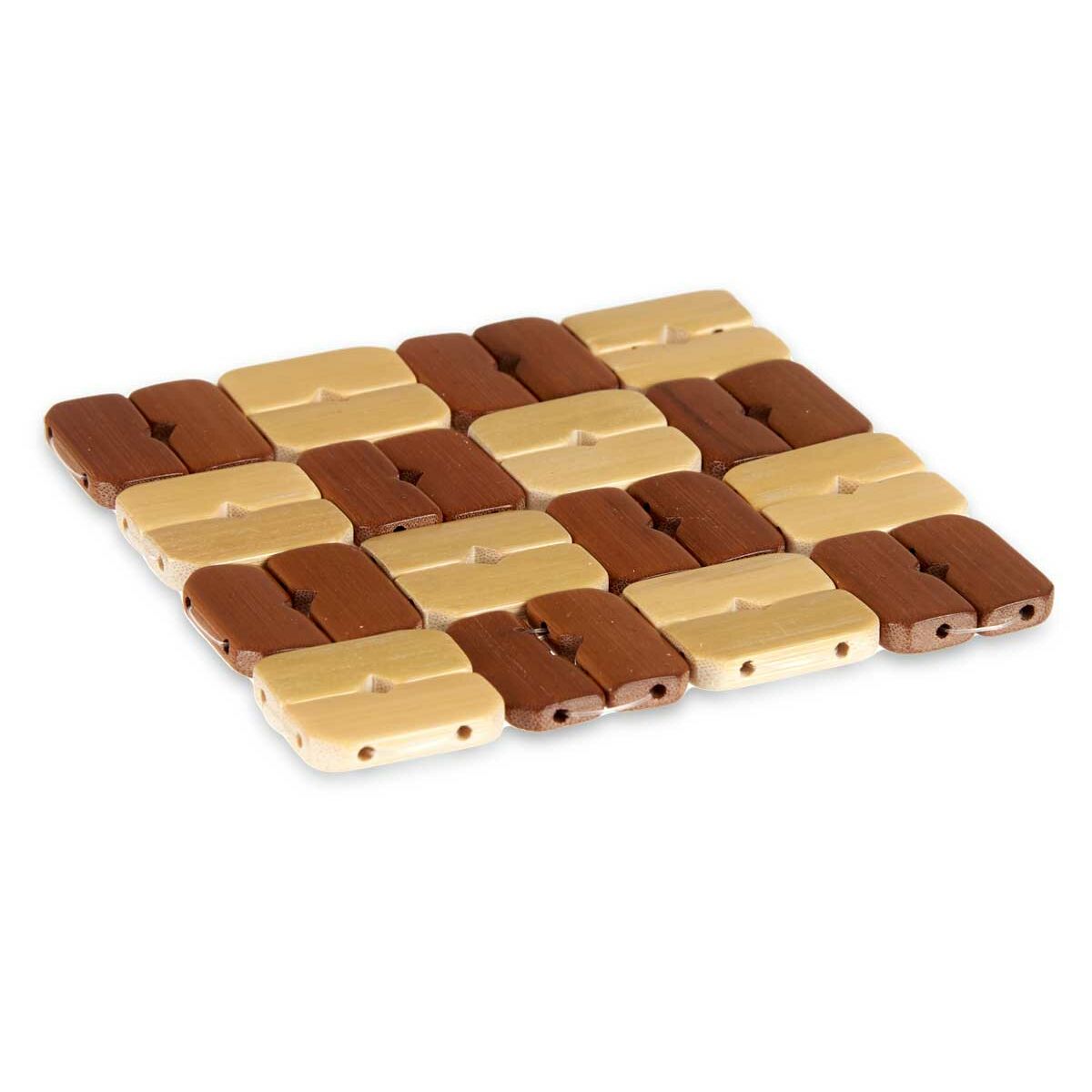 Bordsunderlägg Trä Brun 13 x 2 x 13 cm - 5