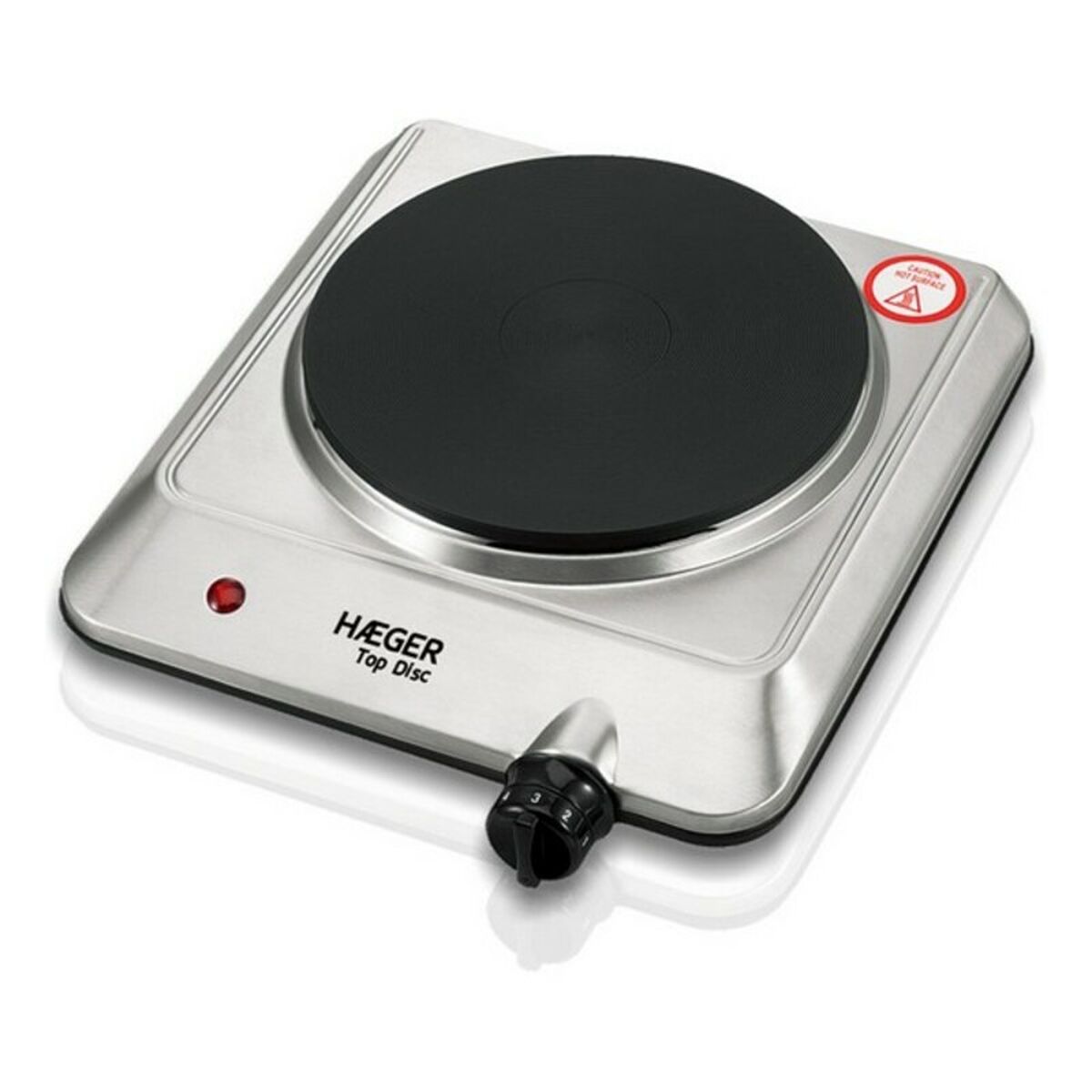 Elektrisk värmeplatta Haeger Top Disc Rostfritt stål 1 campingspis 1500W - 4