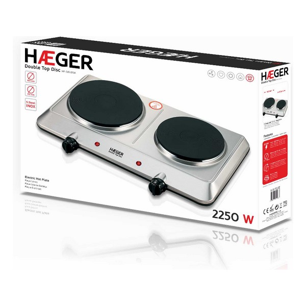 Elektrisk värmeplatta Haeger Double Top Disc 2 Brännare 2250W - 2
