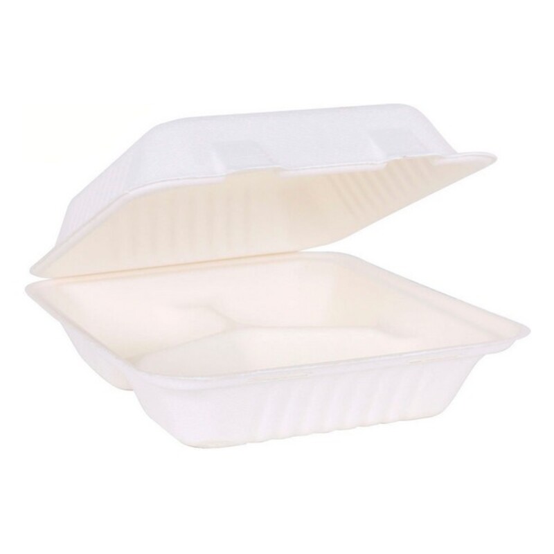 Set Viejo Valle Lunchlåda 3 Fack Vit (50 pcs)