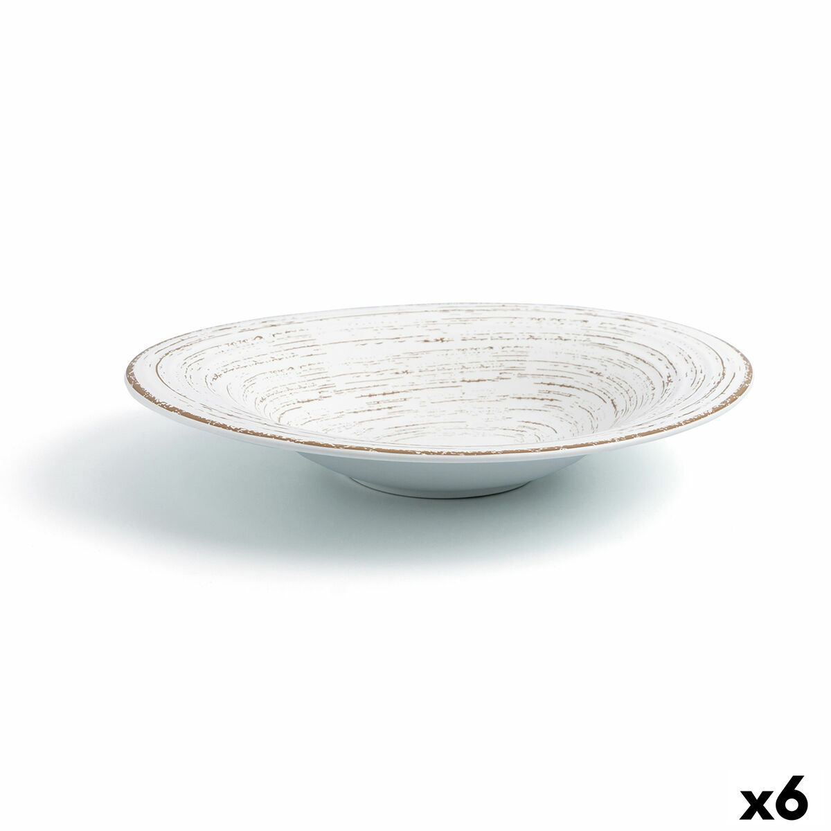 Djup tallrik Ariane Tornado White Keramik Dvobarvna Ø 29 cm (6 antal)