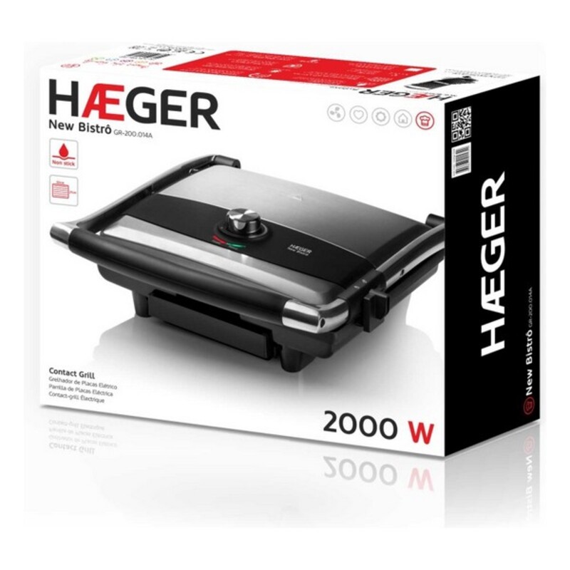 Elektriska Grillen Haeger New Bistrô 2000 W - 2