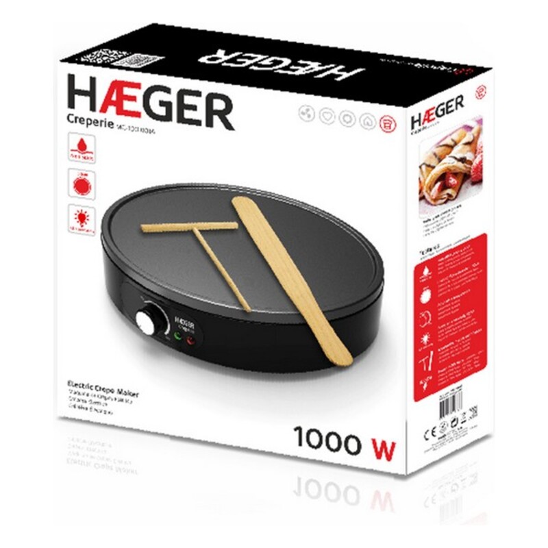 Pannkaksmaskin Haeger Creperie 1000 W - 2