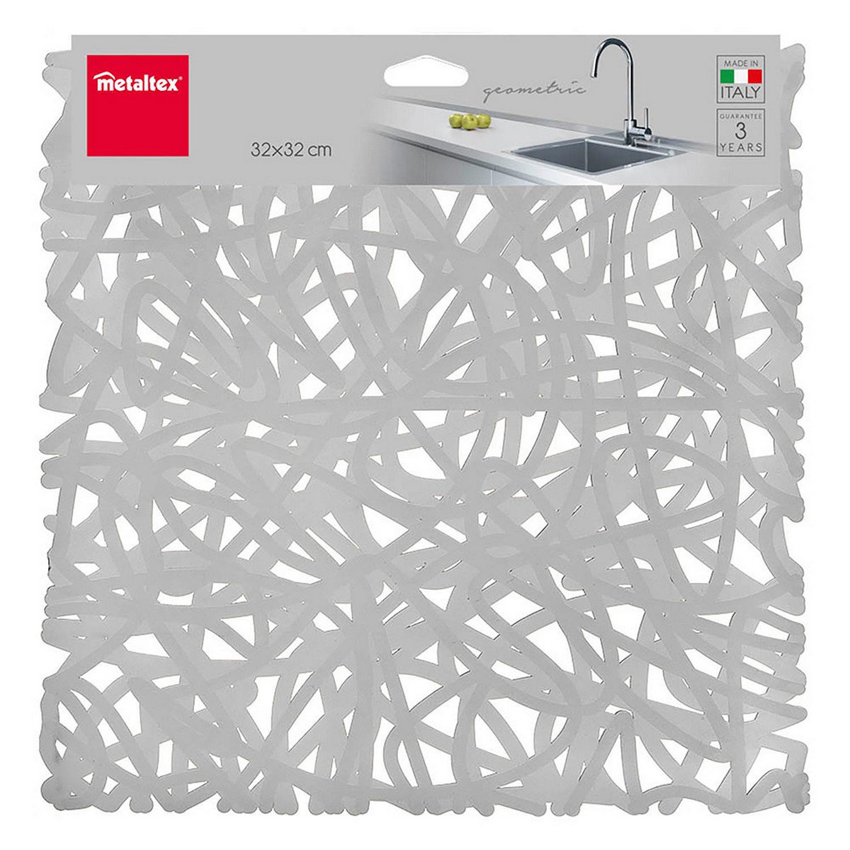 Diskställ Metaltex PVC Geometrisk Multicolour 32 x 32 cm