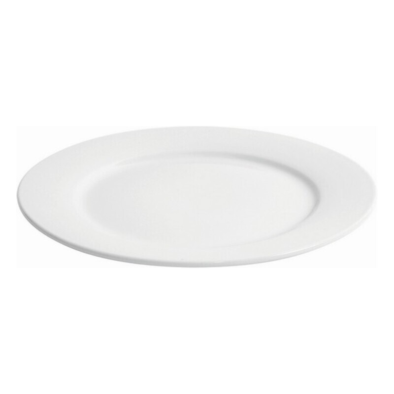 Platt skål Inde Porslin Vit