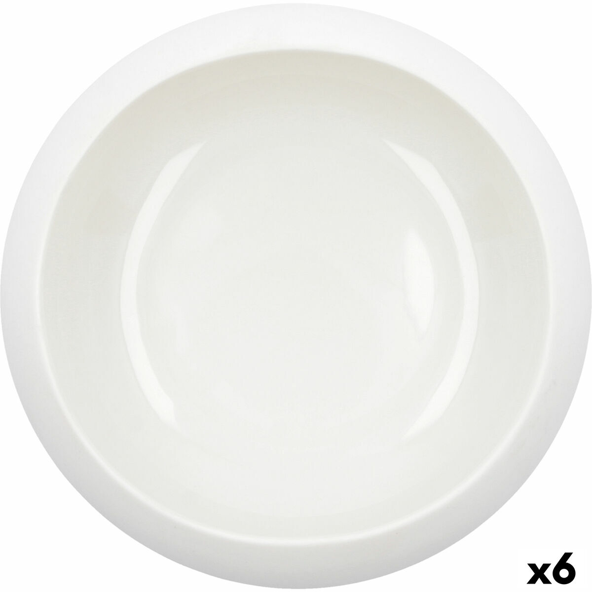 Skål Ariane Organic Keramik Vit (16 cm) (6 antal)