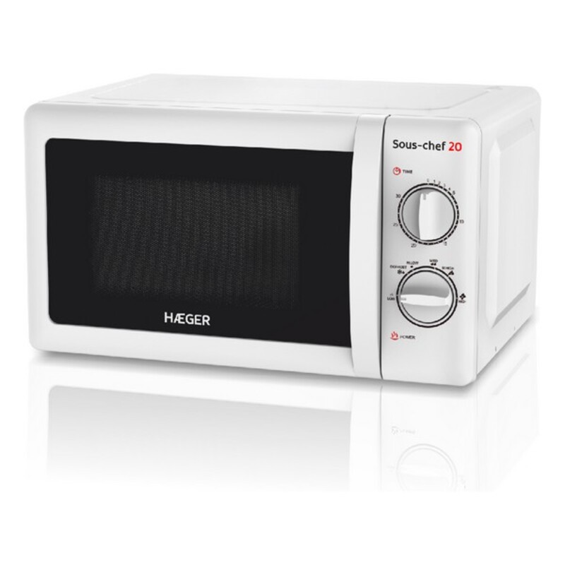 Mikrovågsugnen Haeger Sous-chef 20 20 L Vit 700 W (20 L) 700W