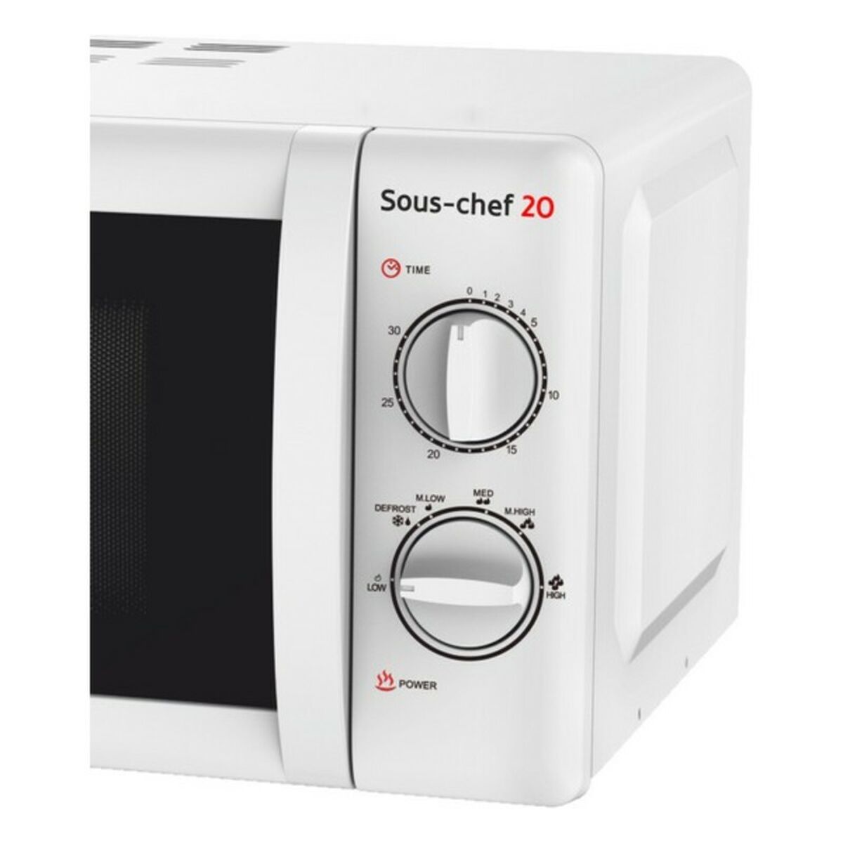 Mikrovågsugnen Haeger Sous-chef 20 20 L Vit 700 W (20 L) 700W - 5