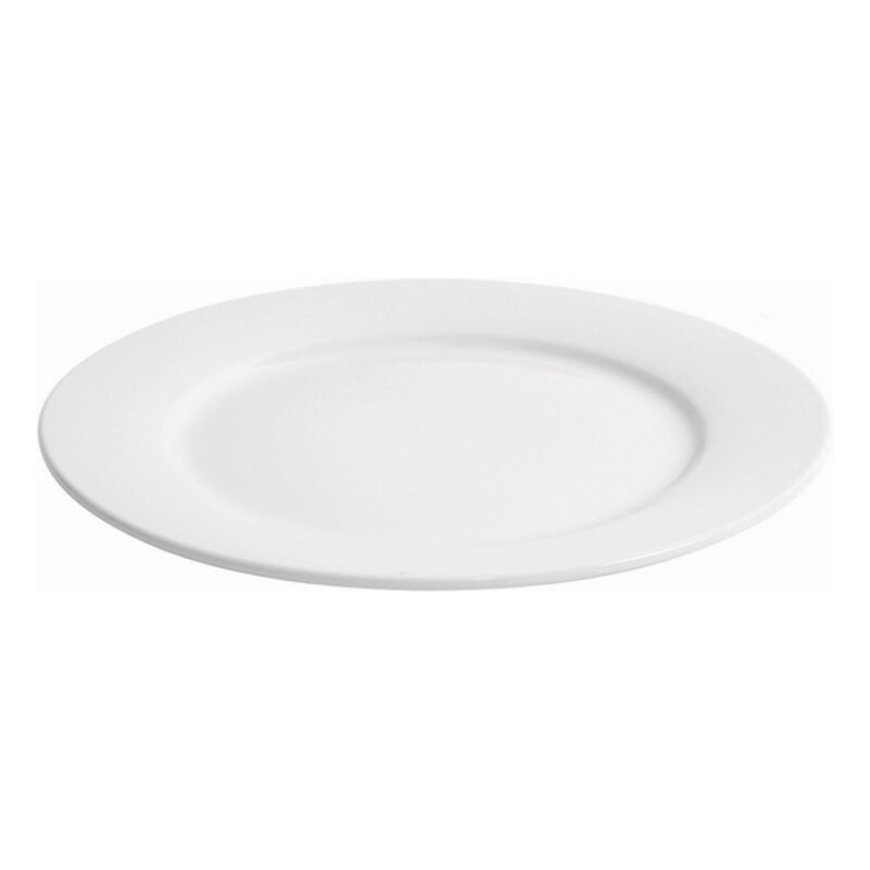 Platt skål Inde Porslin Vit