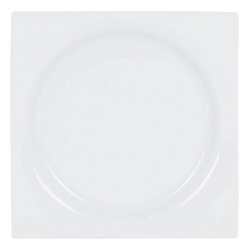 Dessert Zen Porslin Vit (18 x 18 x 2,5 cm)
