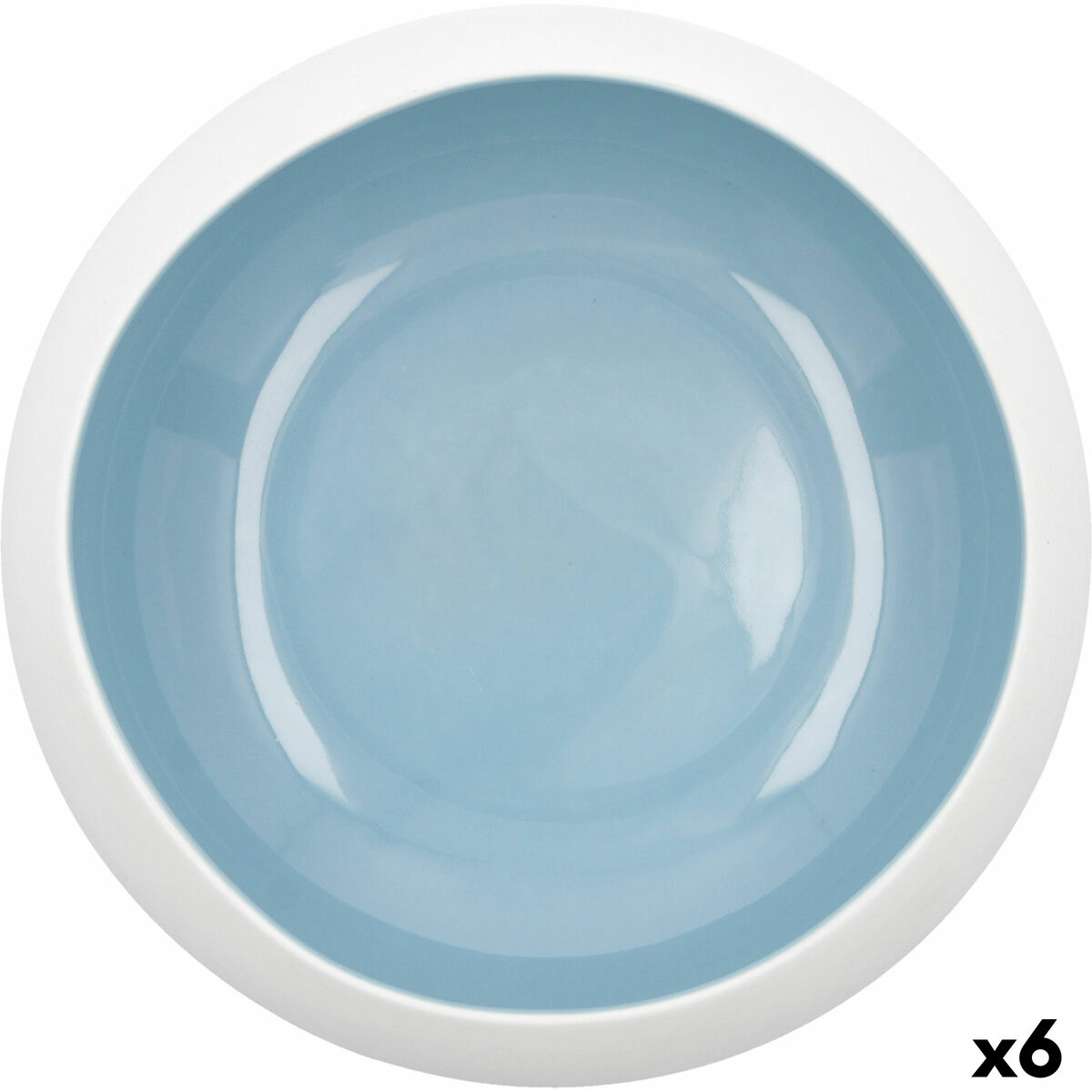 Skål Ariane Organic Keramik Blå (16 cm) (6 antal)