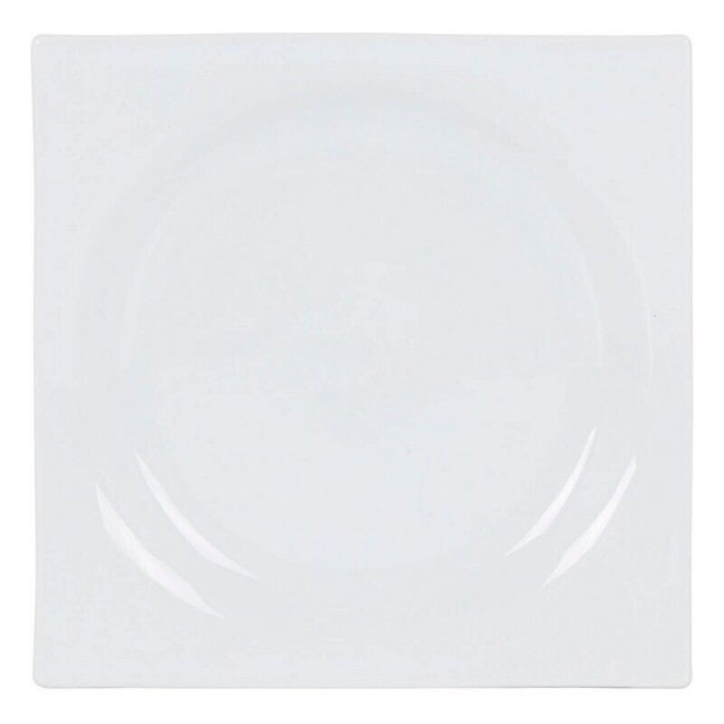 Platt skål Inde Zen Porslin Vit 24 x 24 x 2,5 cm