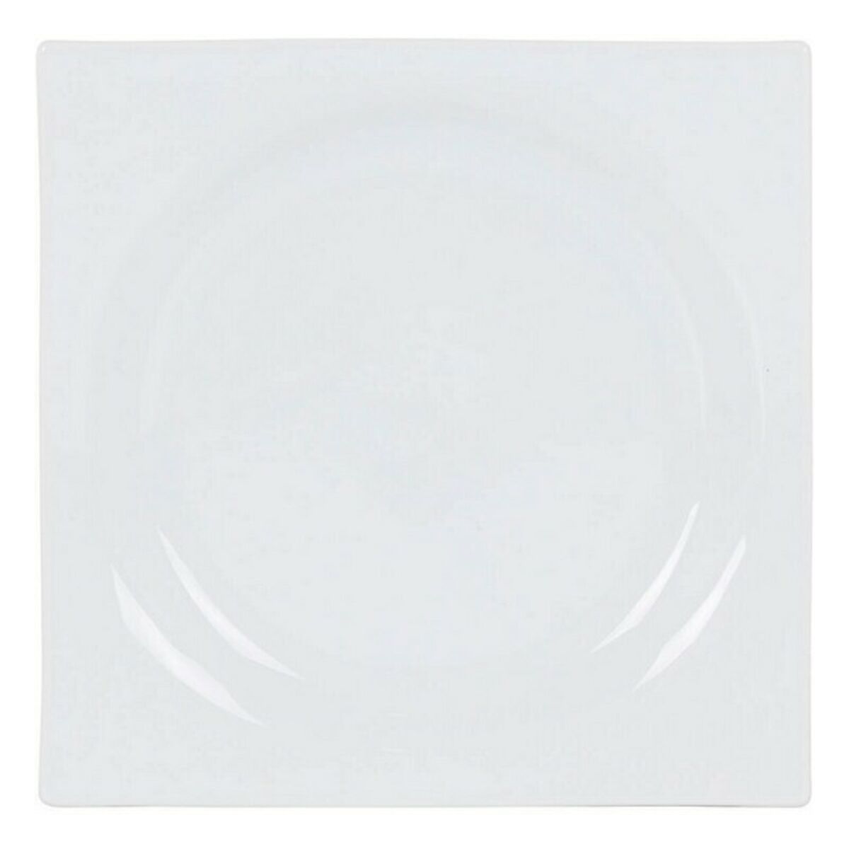 Platt skål Inde Zen Porslin Vit 24 x 24 x 2,5 cm - 2