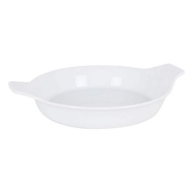 Servingsfat Porslin Vit (ø 22 x 4 cm)