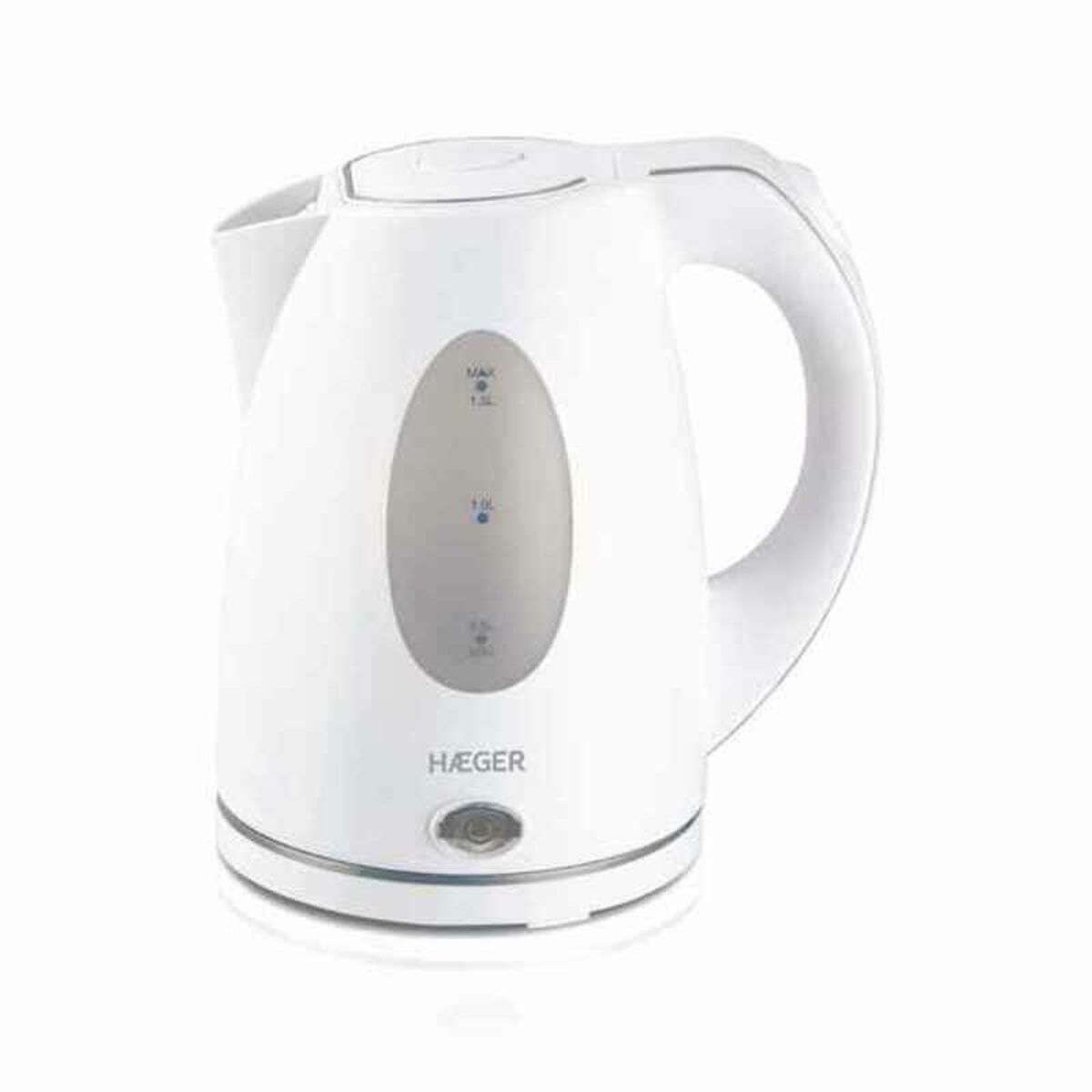 Vattenkokare Haeger EK-15W.026A 1,5 L 2200 W Vit Rostfritt stål 2200 W 1,5 L - 3