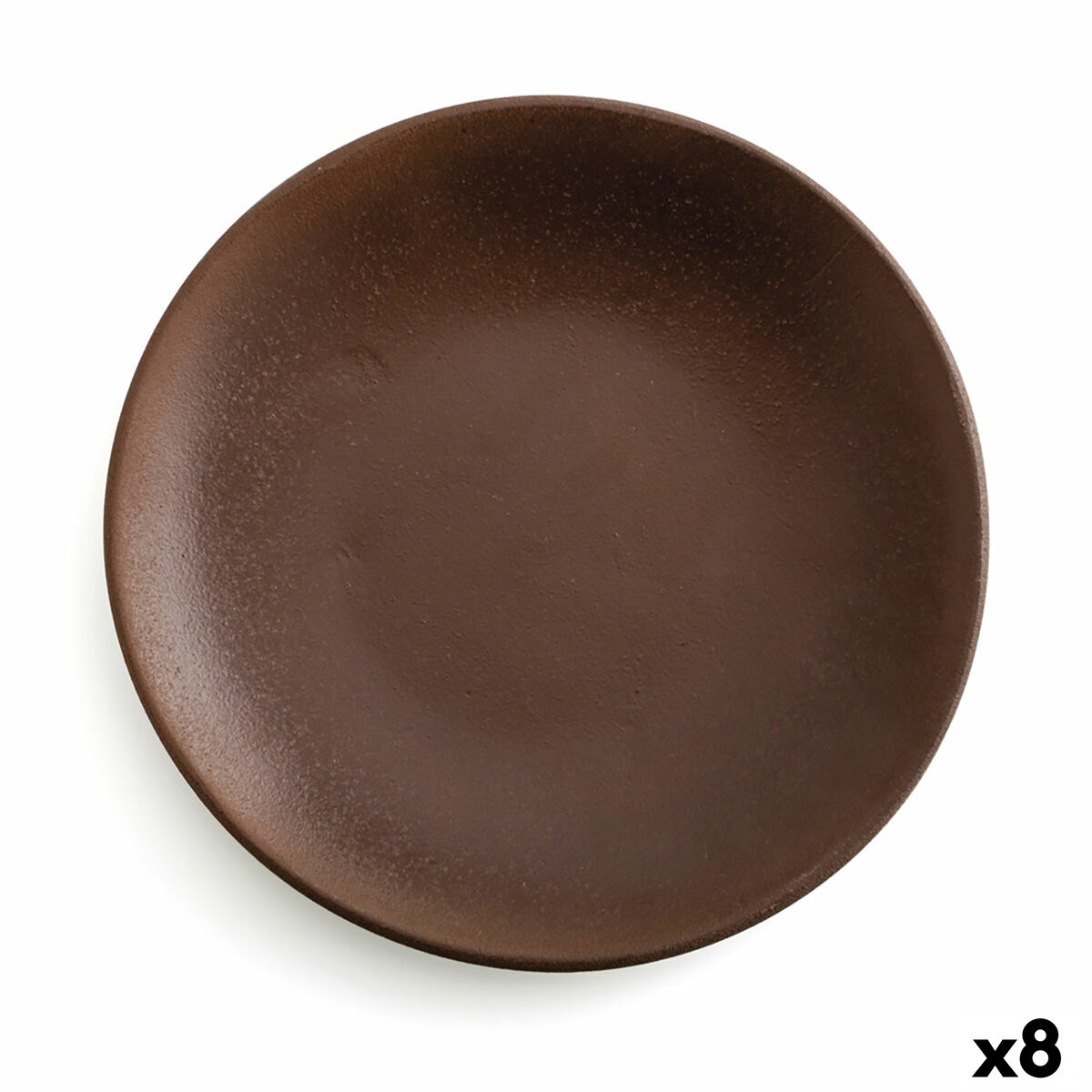 Lapostányér Anaflor Terrakotta Keramik Brun (Ø 29 cm) (8 antal)
