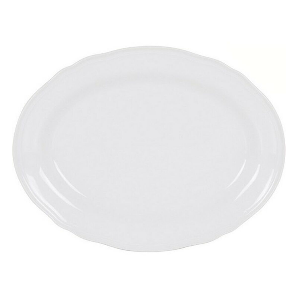 Servingsfat Feuille Oval Porslin Vit (35,5 x 27 cm) - 2