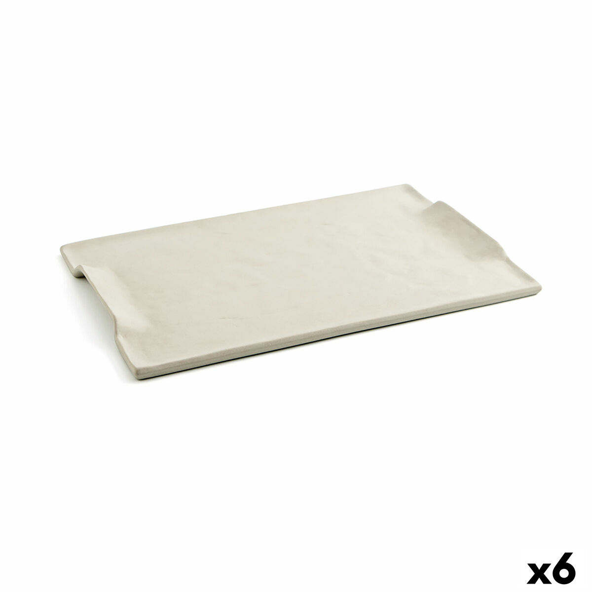 Snacksbricka Quid Mineral Gres Beige Keramik 35 x 23 cm (6 antal)