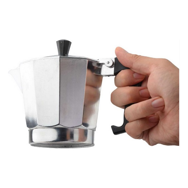 Italiensk Kaffepanna Haeger Moka Aluminium, Kapacitet: 9 Koppar - 4