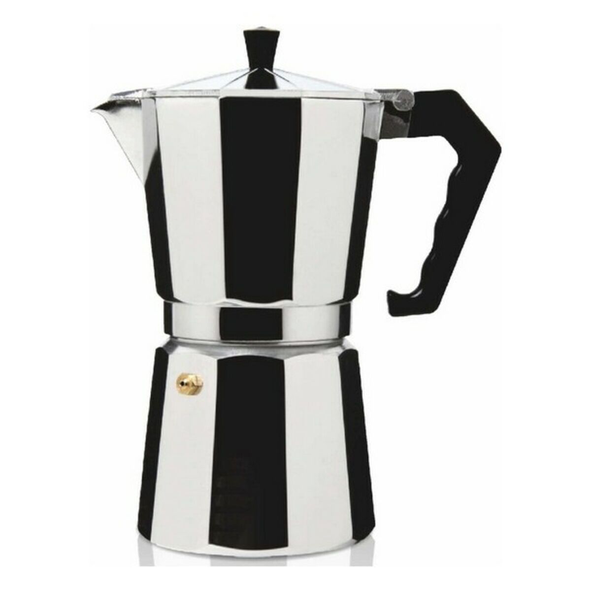 Italiensk Kaffepanna Haeger Moka Aluminium, Kapacitet: 9 Koppar - 12