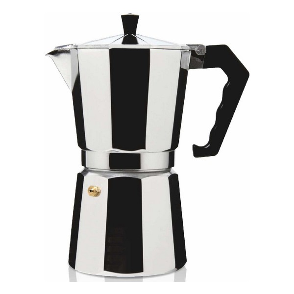 Italiensk Kaffepanna Haeger Moka Aluminium, Kapacitet: 9 Koppar