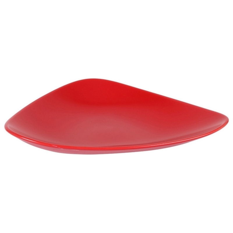 Desserttallrik Röd Keramik 24 x 18 x 3 cm - 2