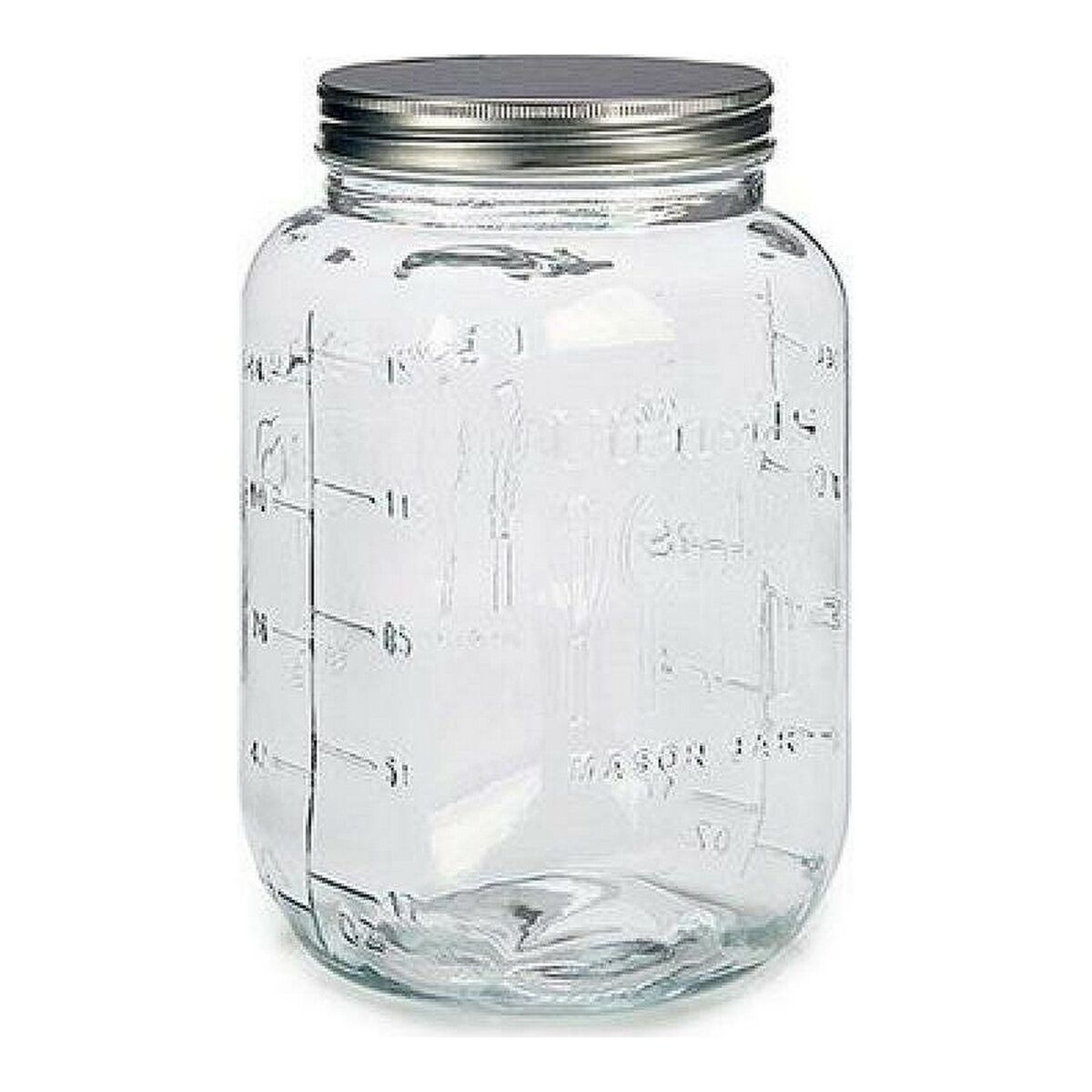 Glasburk Flera användningsområden Omslag Transparent Silvrig Metall Glas 5 L - 5