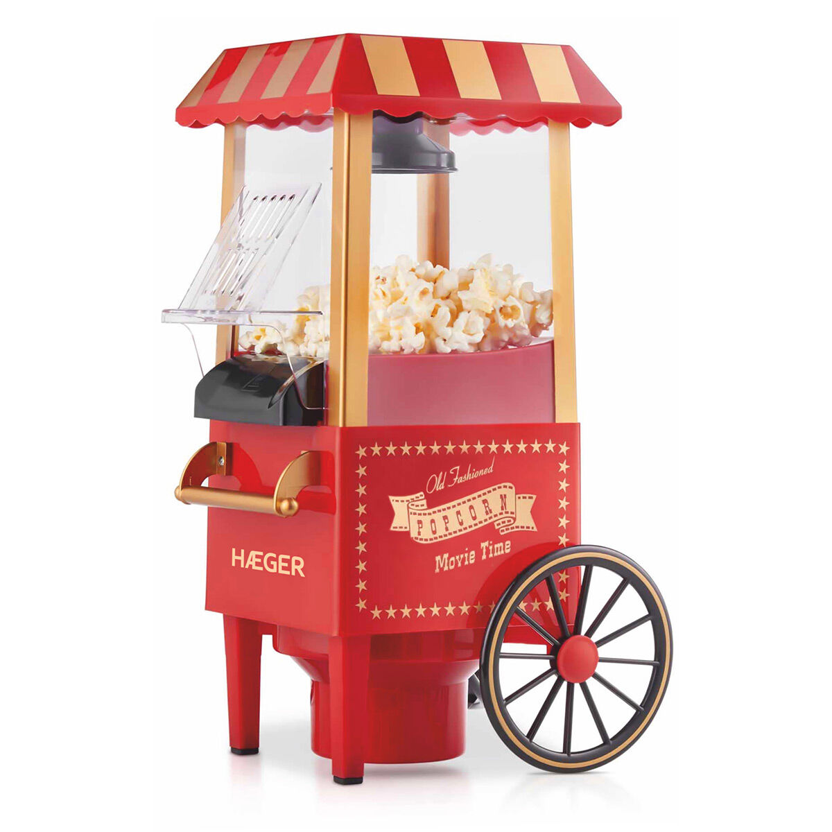 Popcornmaskin Haeger POPPER 1200 W Röd