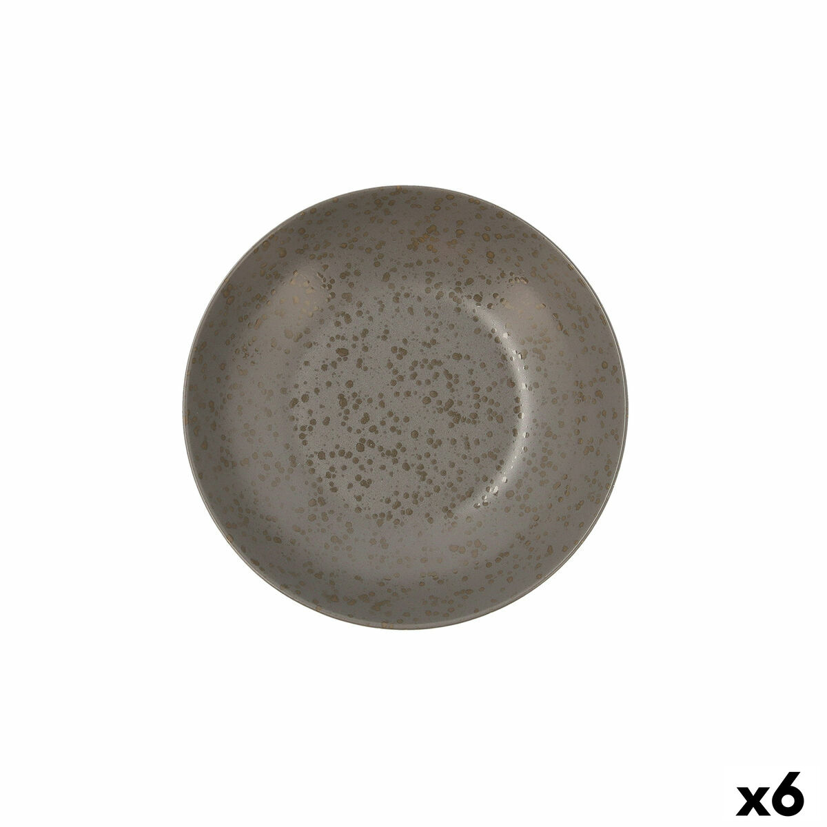 Djup tallrik Ariane Oxide Keramik Grå (Ø 21 cm) (6 antal)