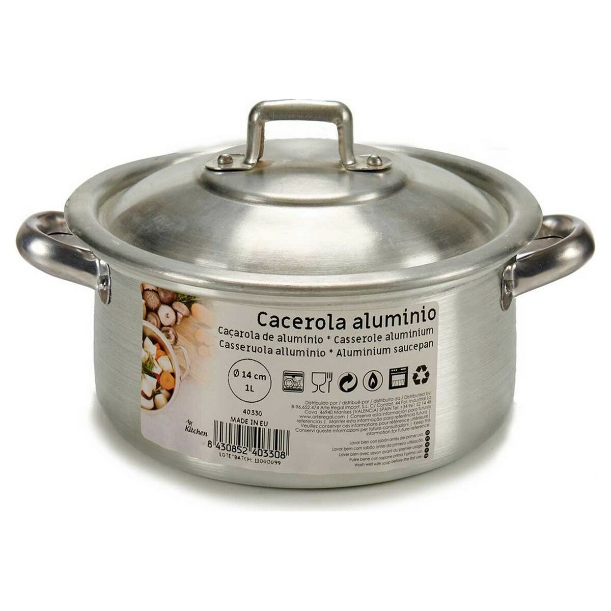 Kastrull Aluminium 1 L - 2
