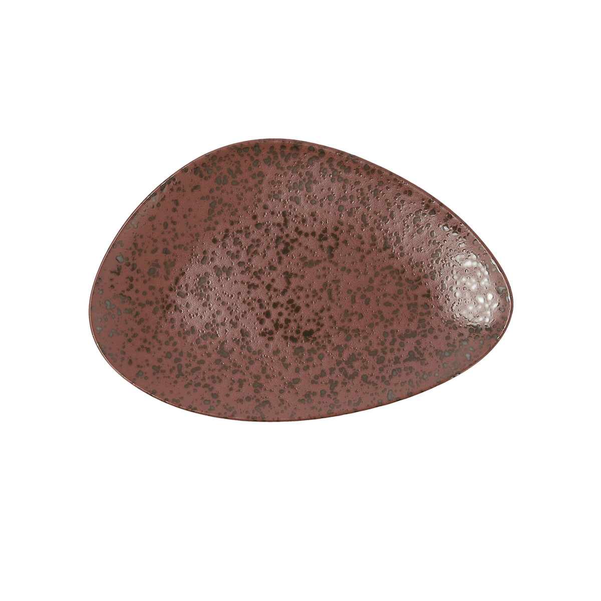 Platt skål Ariane Oxide Triangulär Brun Keramik Ø 29 cm (6 antal) - 2