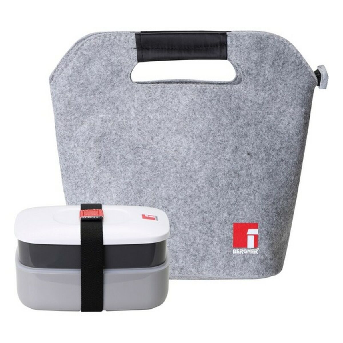 Dining Set Bag Bergner BG-5759-BK Grå (3 pcs)