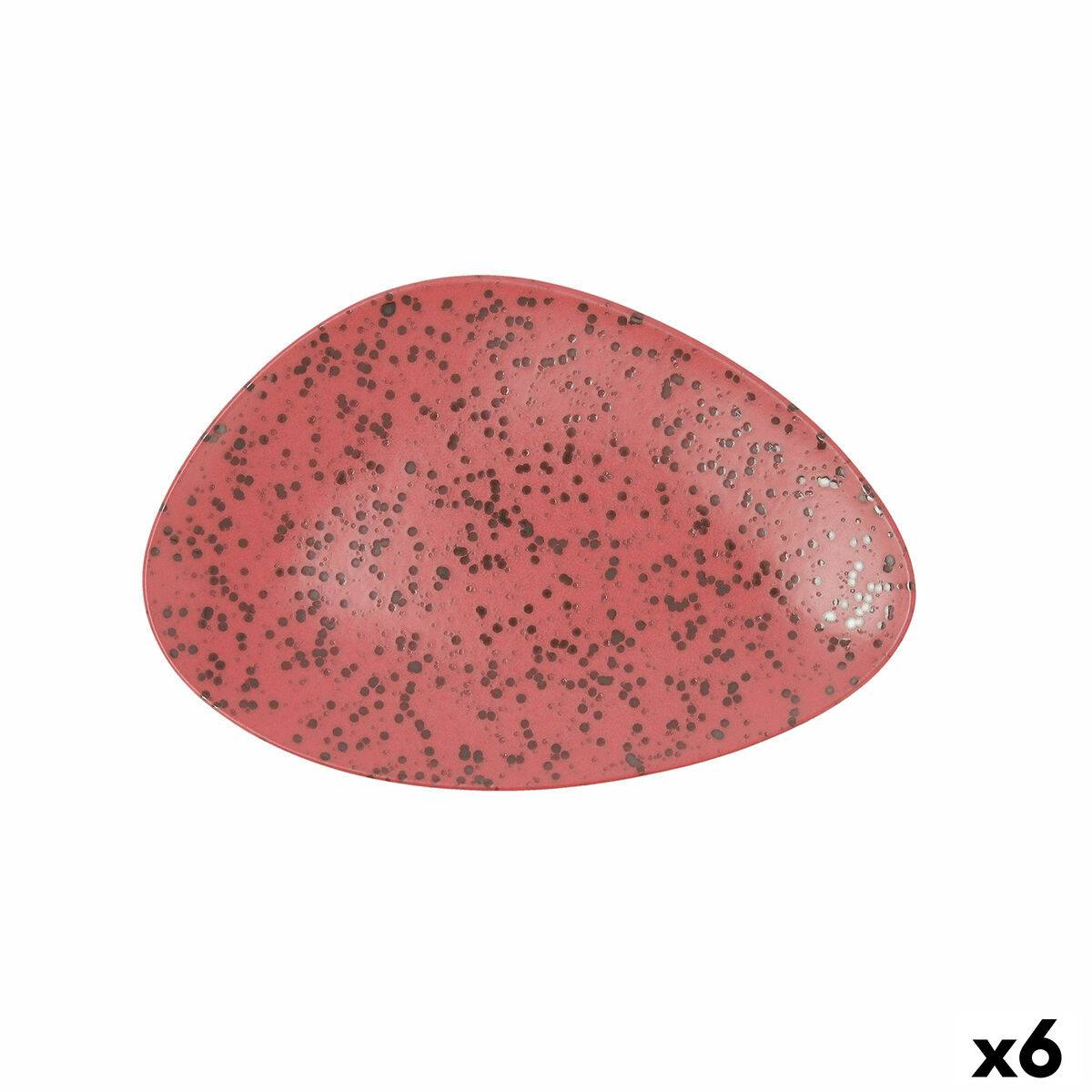 Lapostányér Ariane Oxide Triangulär Keramik Röd (Ø 29 cm) (6 antal)