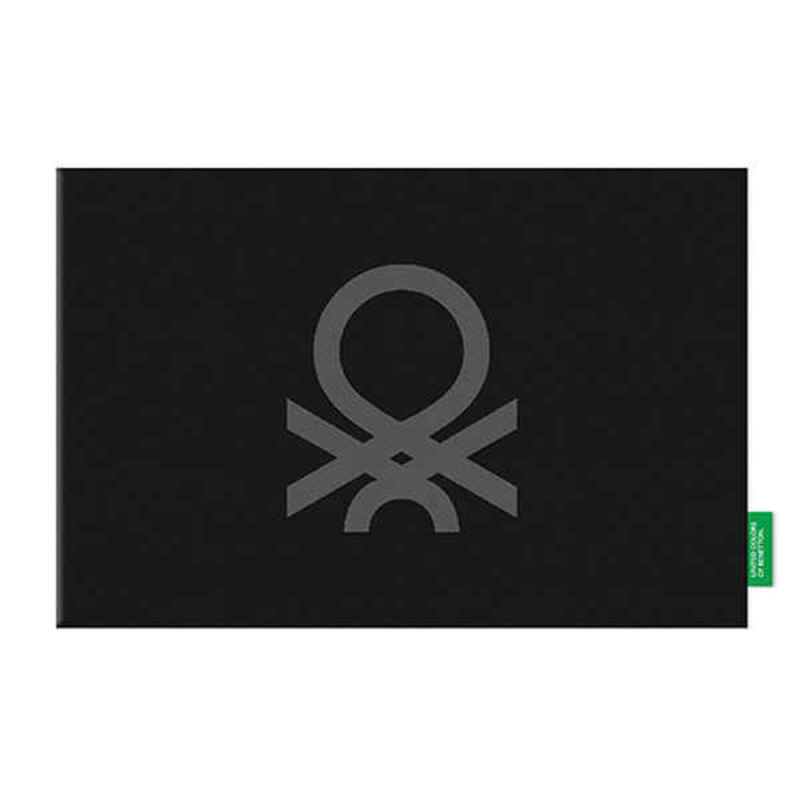 Bordsunderlägg Benetton Svart 100% bomull 45 x 30 cm (4 uds) - 2