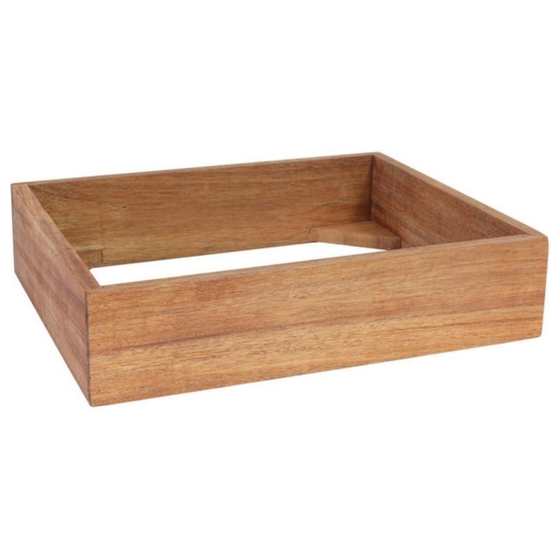 Stöd Fyrkantig Trä (32,5 x 26,5 x 7,5 cm)