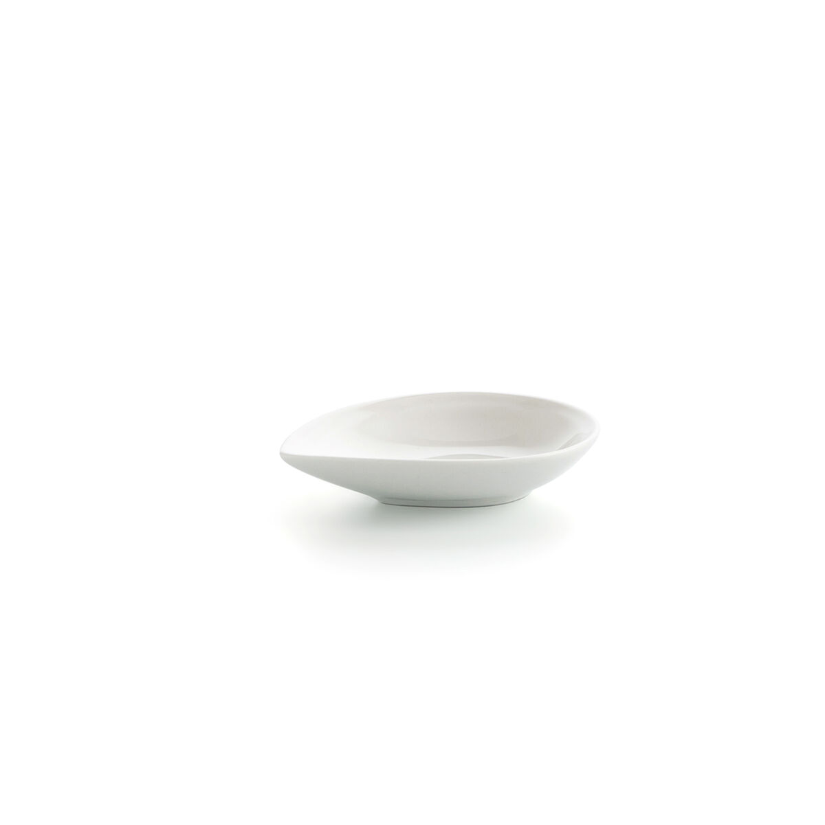 Skål Ariane Alaska Blad Mini Keramik Vit (10 x 8 x 2,2 cm) (18 antal) - 3