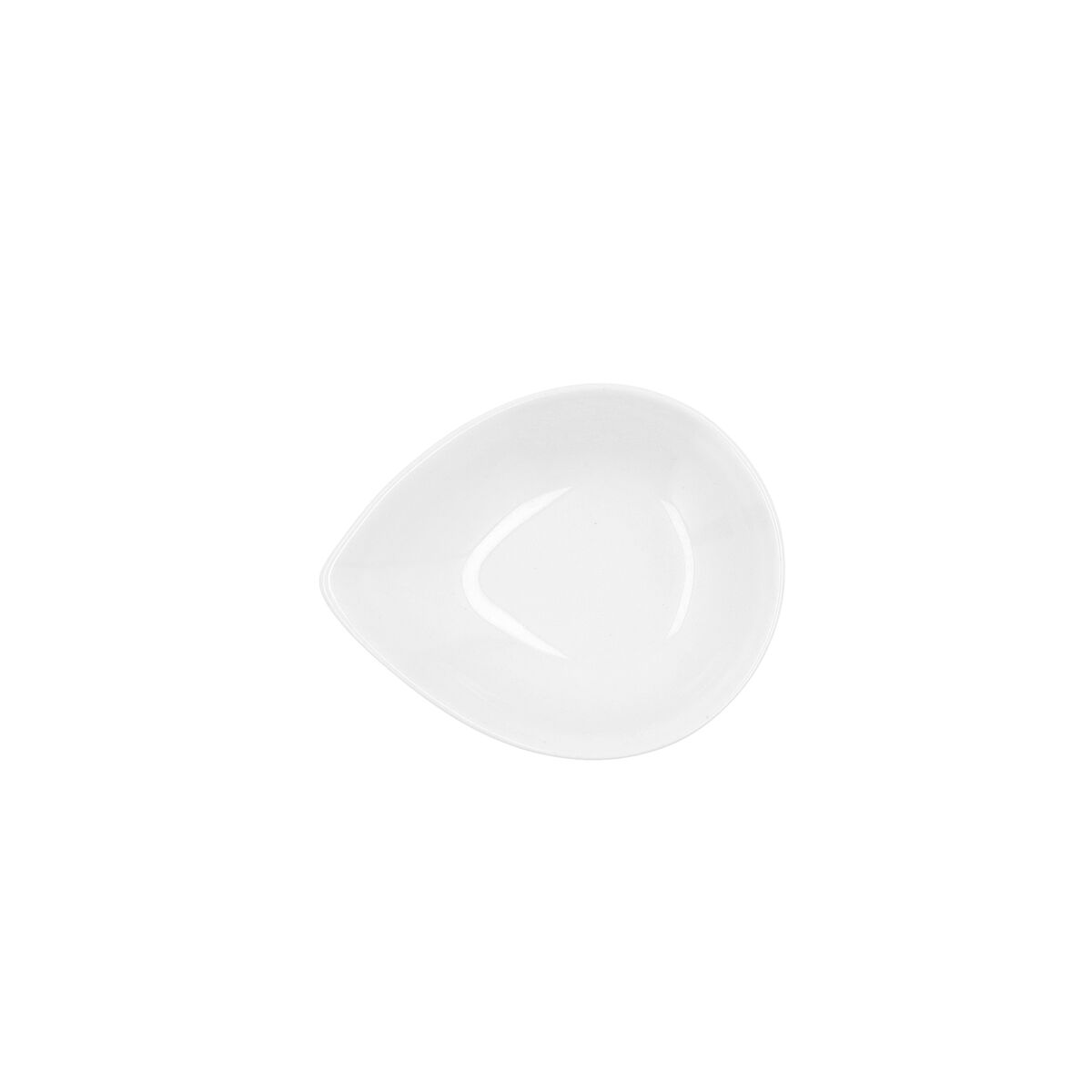 Skål Ariane Alaska Blad Mini Keramik Vit (10 x 8 x 2,2 cm) (18 antal) - 2