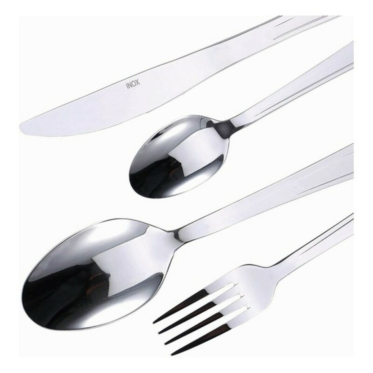 Bestick Bergner Torino Rostfritt stål Silvrig (24 pcs) - 7