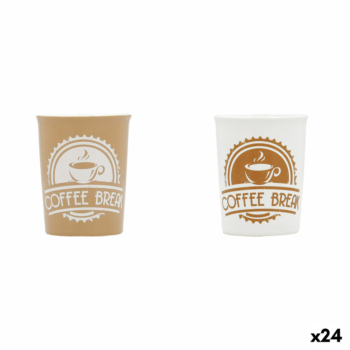 Koppar Quid Coffee Break Keramik Multicolour (100 ml) (24 antal)