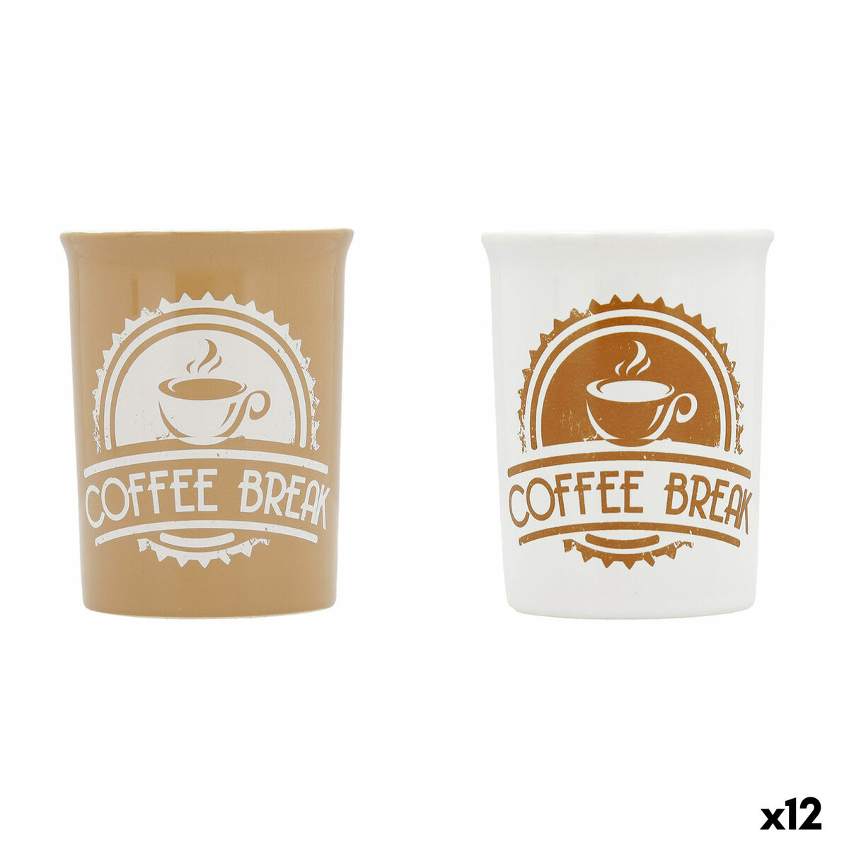 Koppar Quid Coffee Break Keramik Multicolour (240 ml) (12 antal)