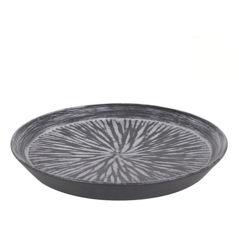 Dessert Inde Stoneware Lotus Svart Porslin