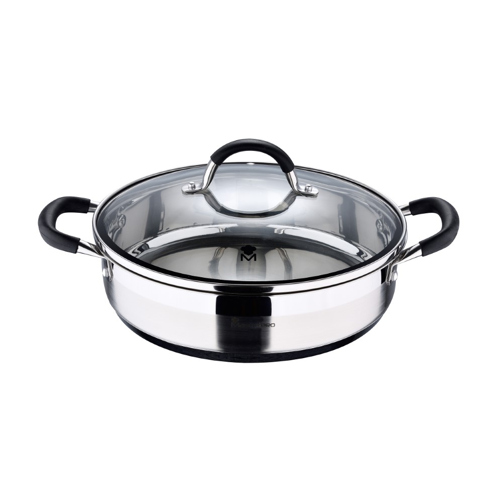 Kastrull med lock Masterpro 3,8 L (28 x 7 cm)