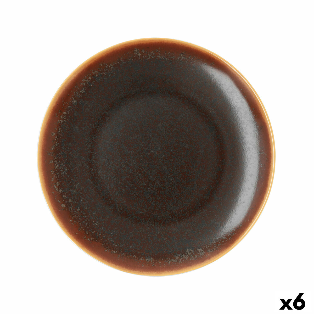 Lapostányér Ariane Decor Keramik Brun (Ø 28 cm) (6 antal)