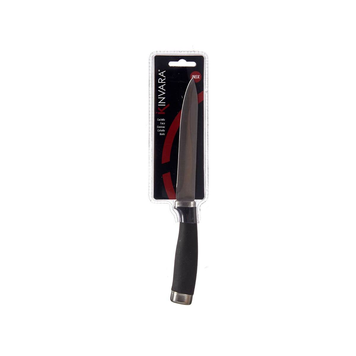 Kökskniv Silvrig Svart Rostfritt stål Plast 1,5 x 23,5 x 2,5 cm - 4