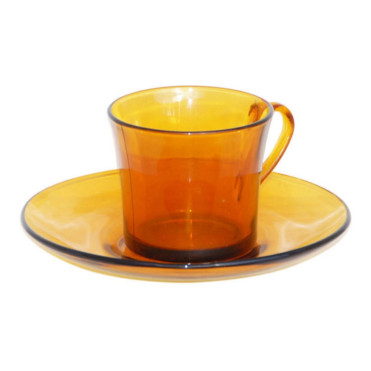 Kopp med assiett Duralex 9006DS12A0111 Ambra 180 ml (6 antal) - 4